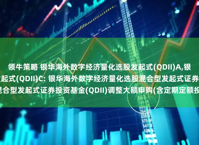 领牛策略 银华海外数字经济量化选股发起式(QDII)A,银华海外数字经济量化选股发起式(QDII)C: 银华海外数字经济量化选股混合型发起式证券投资基金(QDII)调整大额申购(含定期定额投资)业务的公告